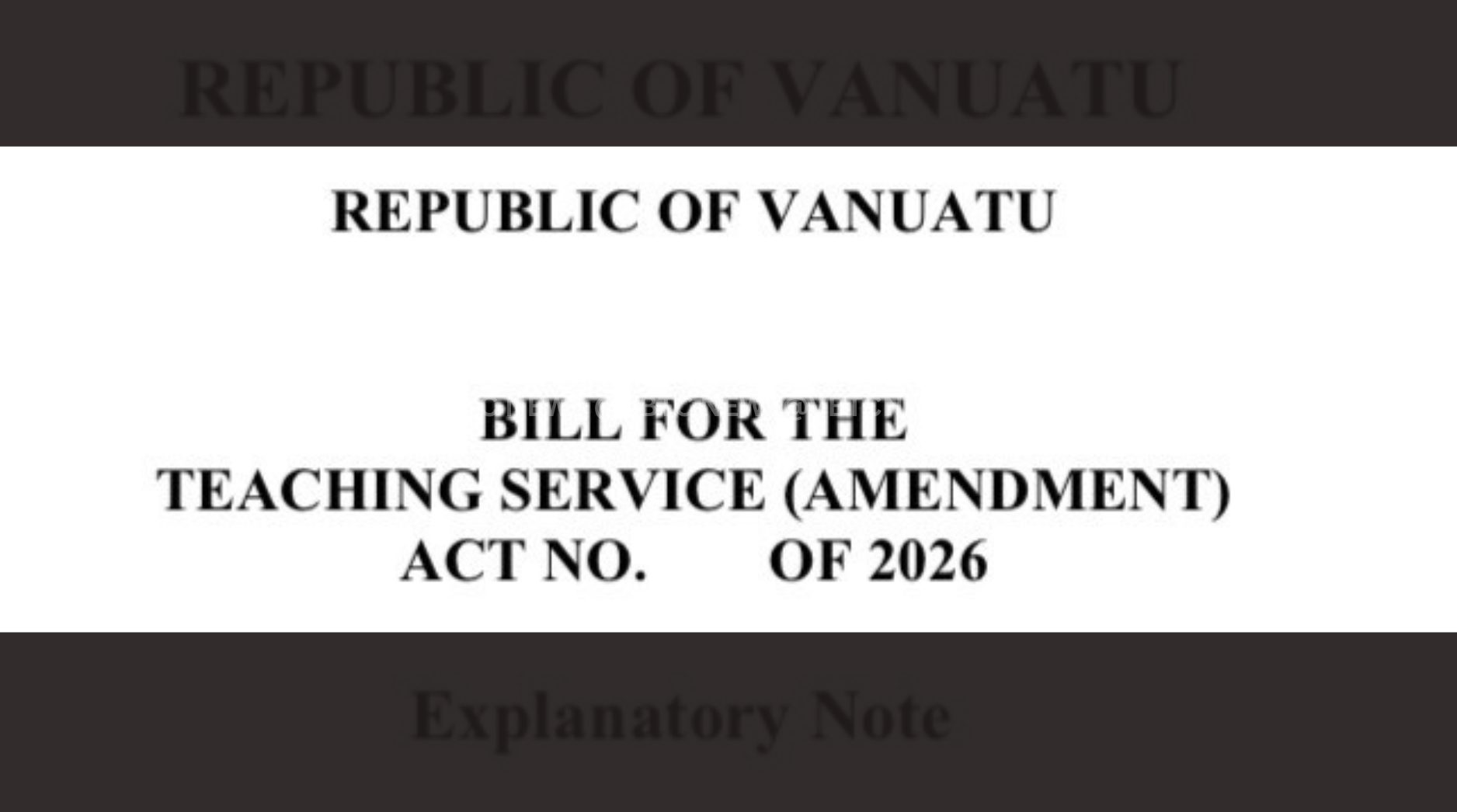 Government Proposes Changes to Teaching Service Act